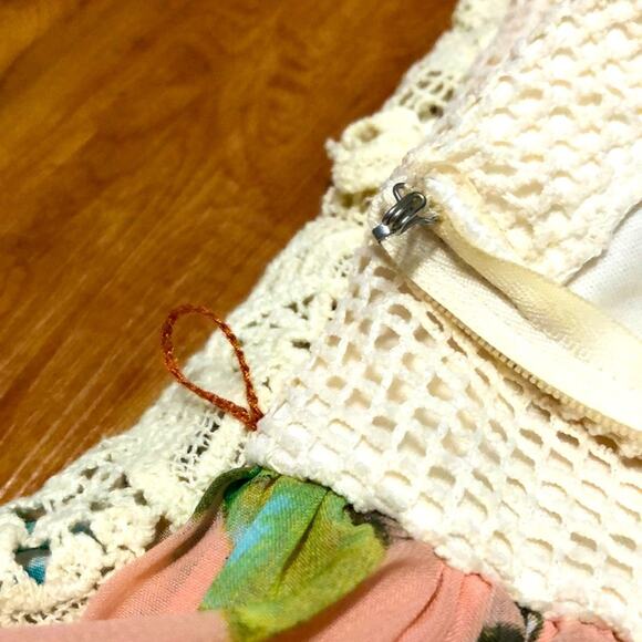 Deb Strapless Floral Dress Size 3 Juniors - Picture 10 of 12